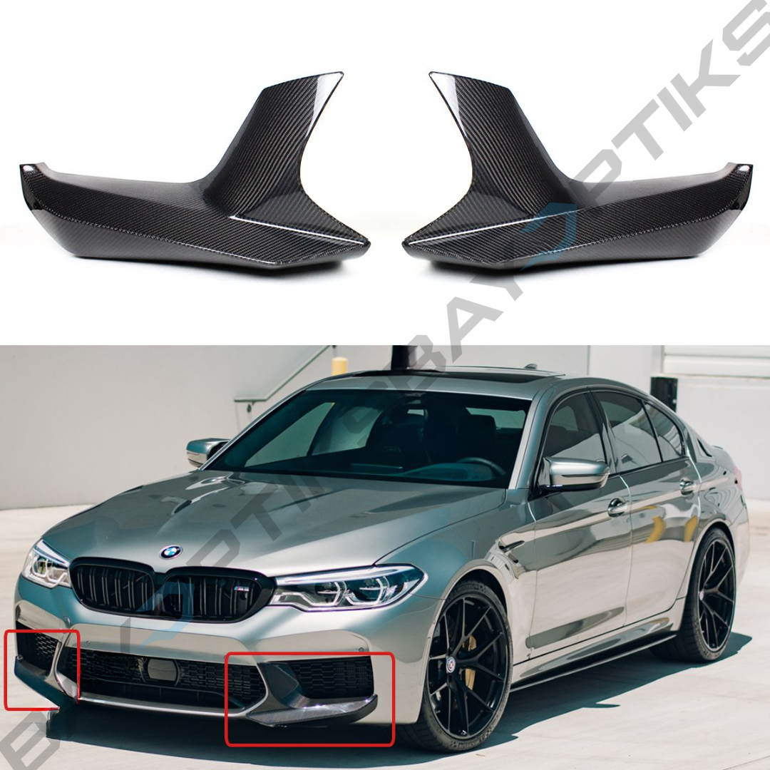 2018-2020 BMW F90 M5 Carbon Fiber Front Bumper Splitters