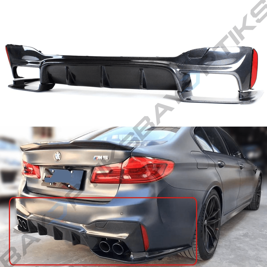 2018-2023 BMW F90 M5 3D Style Rear Bumper Diffuser Lower Valance ...