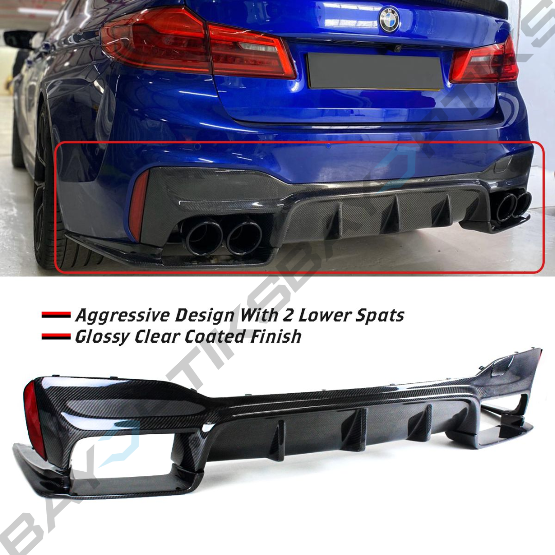 2018-23 BMW F90 M5 3D Style Rear Bumper Diffuser Lower Valance