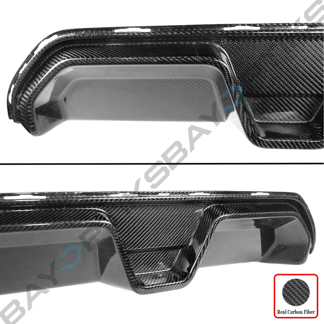 2018-2023 BMW F90 M5 CS Style Real Carbon Fiber Center Rear Bumper Diffuser