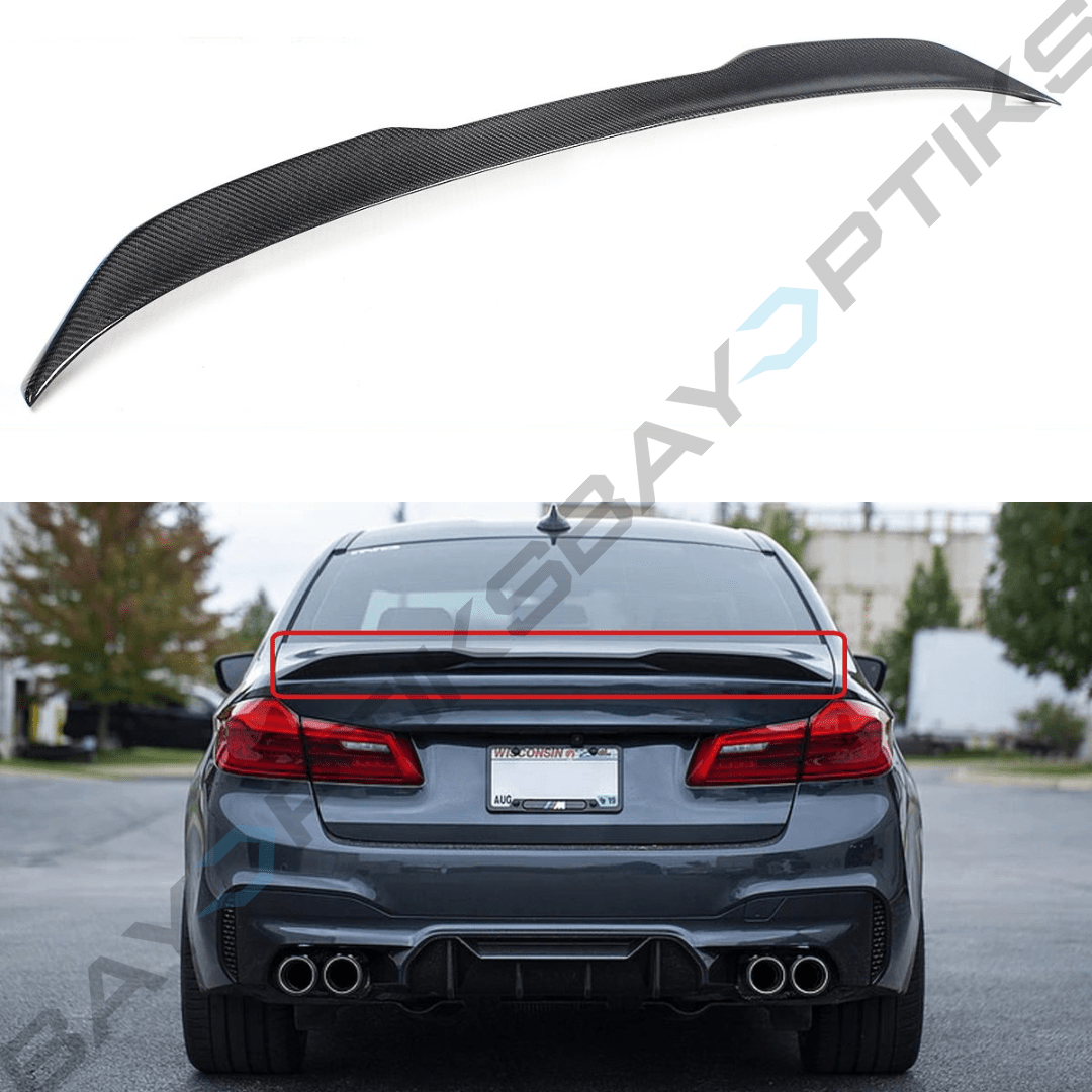 2017-2023 BMW G30 5 Series F90 M5 Carbon Fiber Trunk Spoiler – Bayoptiks