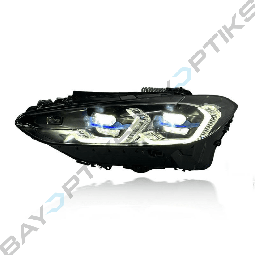 BMW G80 M3 G82 M4 G22 4 Series Laser Style Tri Color CSL Yellow/White/Amber Headlights 2021-Present