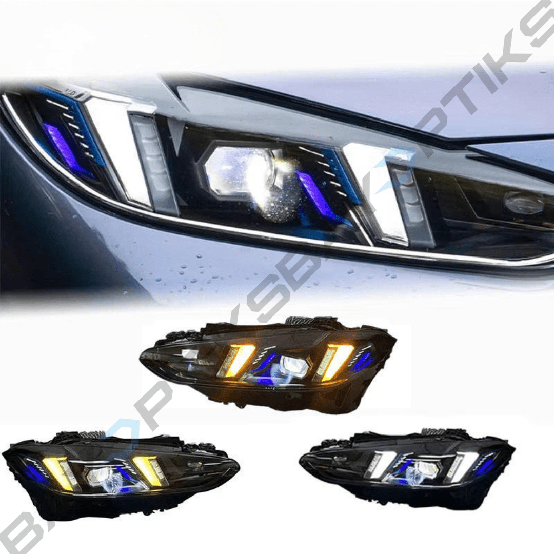BMW G8X G80 M3 G82 M4 G22 4 Series Tri Color Snake Eyes Style Headlights  2021-present