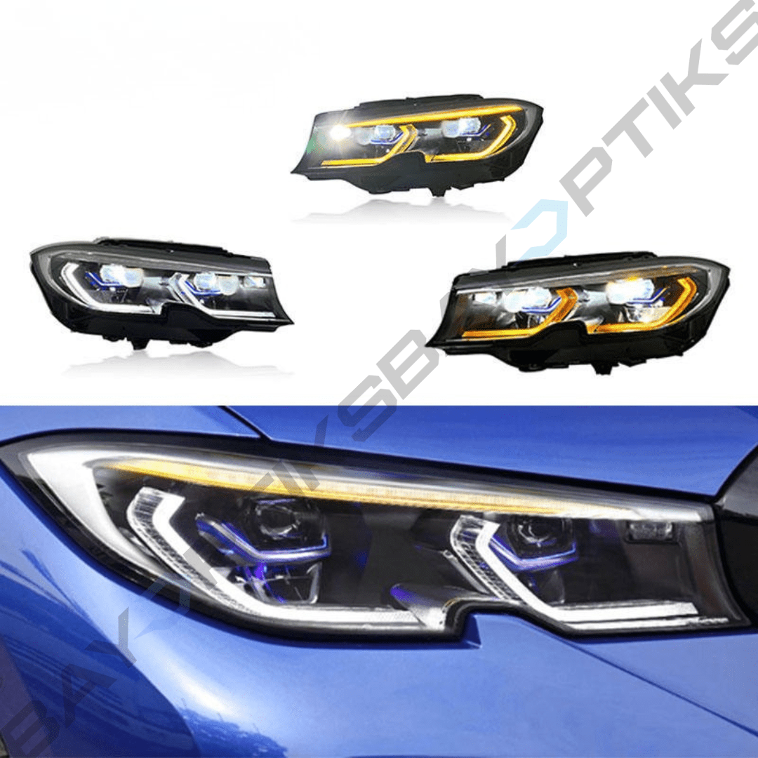 BMW G20 3 Series OEM Laser Style Tri Color Headlights 2020-2022
