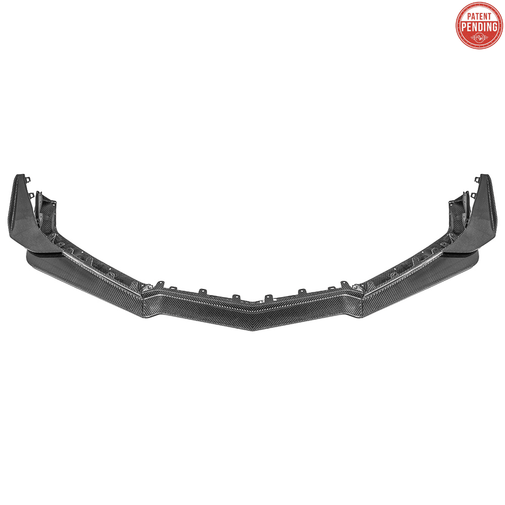 Chevrolet Corvette C8 Z06 E-Ray Z07 Extended Package Dry Carbon Fiber Front Splitter Canards Kit 2023-Up