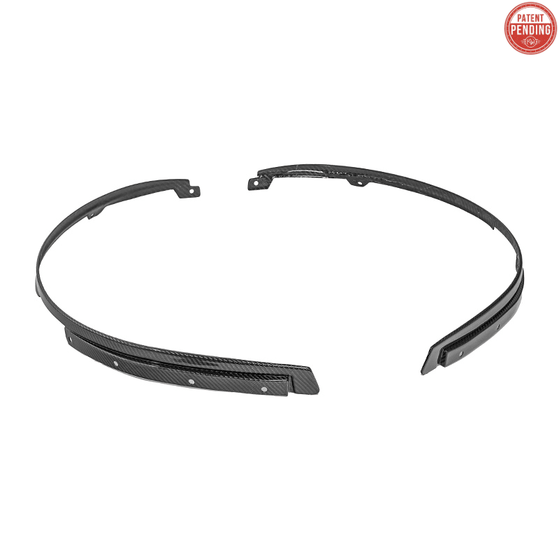 Mustang S650 Dry Carbon Fiber Front Quarter Fender Flare Extensions 2024-Up