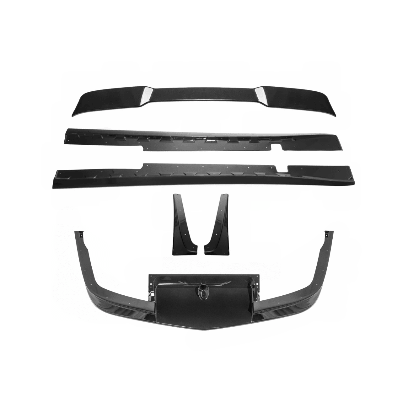 Chevrolet Corvette C5 ZR1 Style Gloss Black Front Lip Side Skirts Rear Spoiler Kit 1997-2004