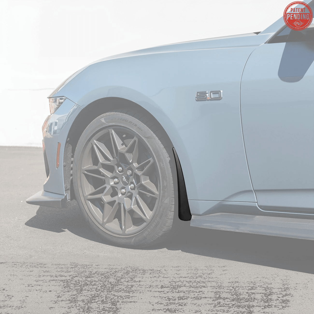 Ford Mustang S650 EOS Dry Carbon Fiber Mud Flap Splash Guard Set 2024-Up