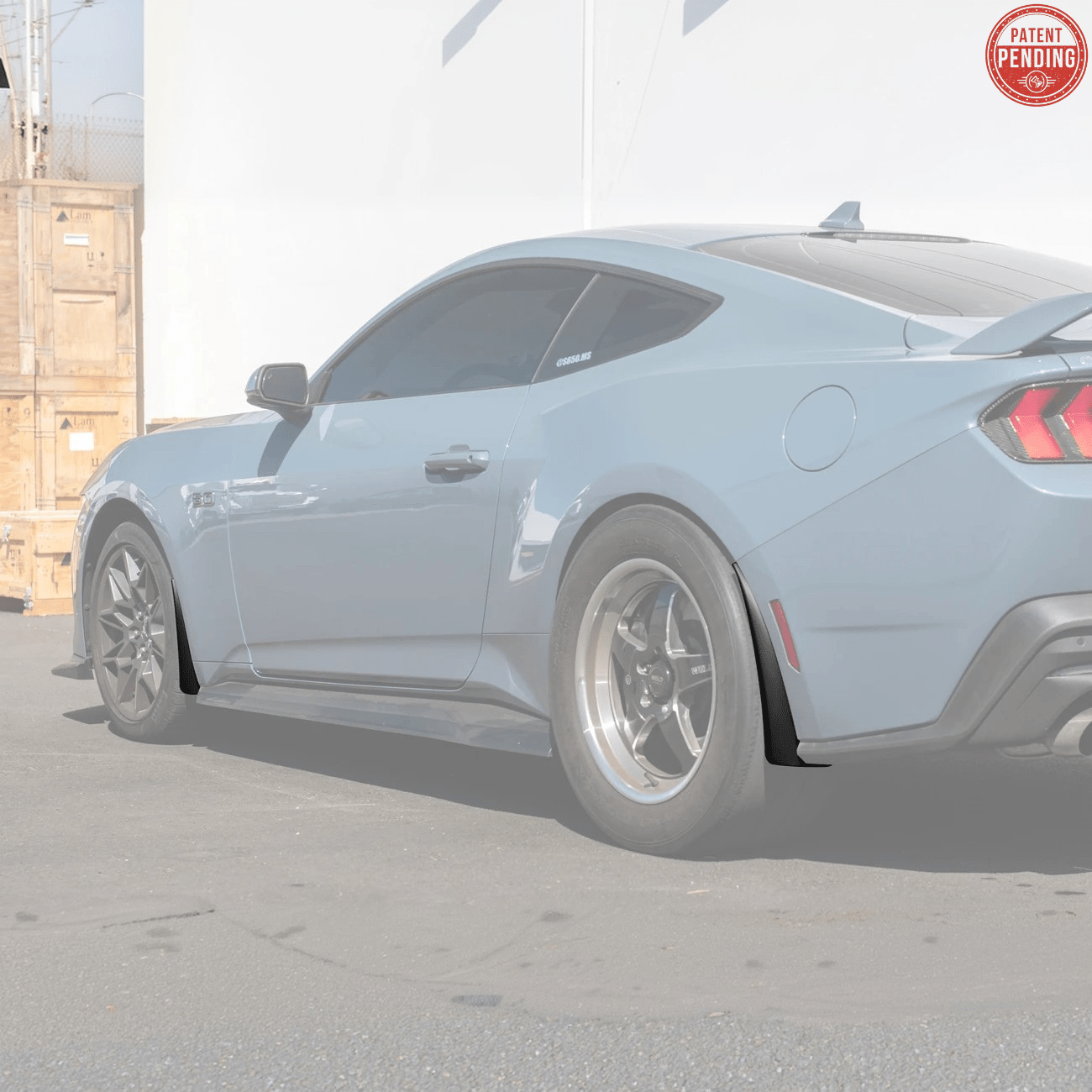 Ford Mustang S650 EOS Dry Carbon Fiber Mud Flap Splash Guard Set 2024-Up