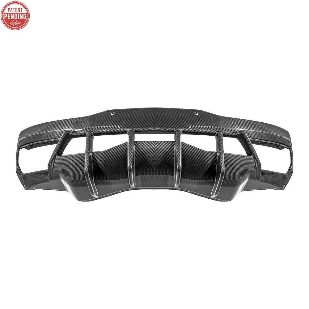Chevrolet Corvette C8 Dry Carbon Fiber Quad Exit Rear Bumper Diffuser 2020-Up