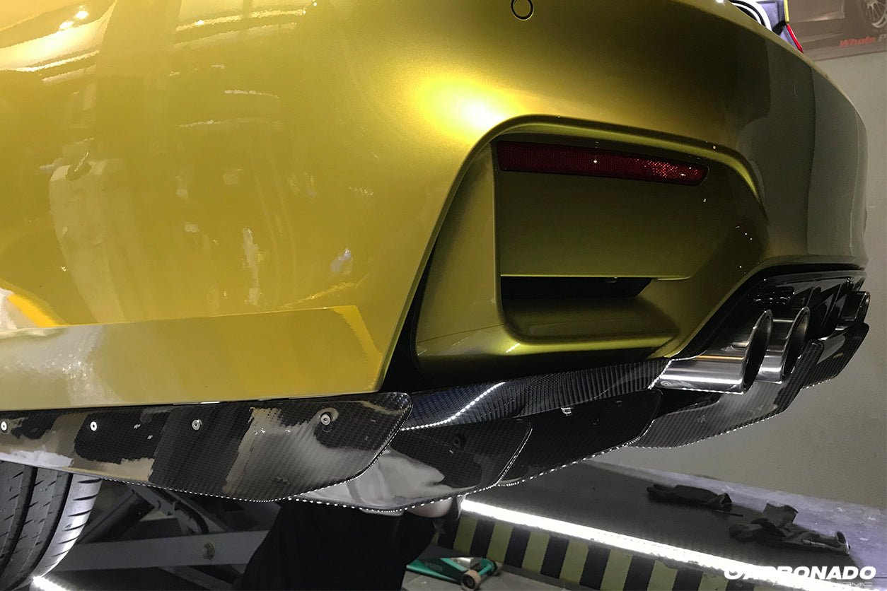 2014-2020 BMW M3 F80 & M4 F82 VA Style Carbon Fiber Rear Diffuser and Lip