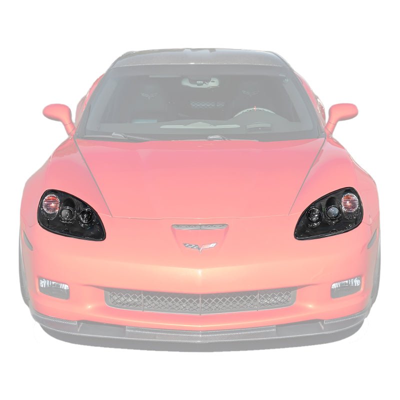 Chevrolet Corvette C6 Dry Carbon Fiber Headlight Housing Replacement 2005-2013