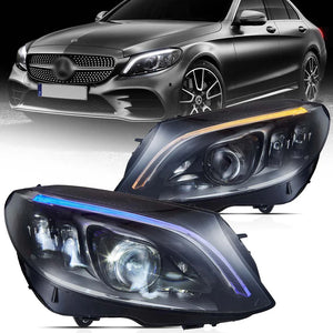 2015 - 2021 Mercedes Benz C-Class W205 LED Projector Headlights