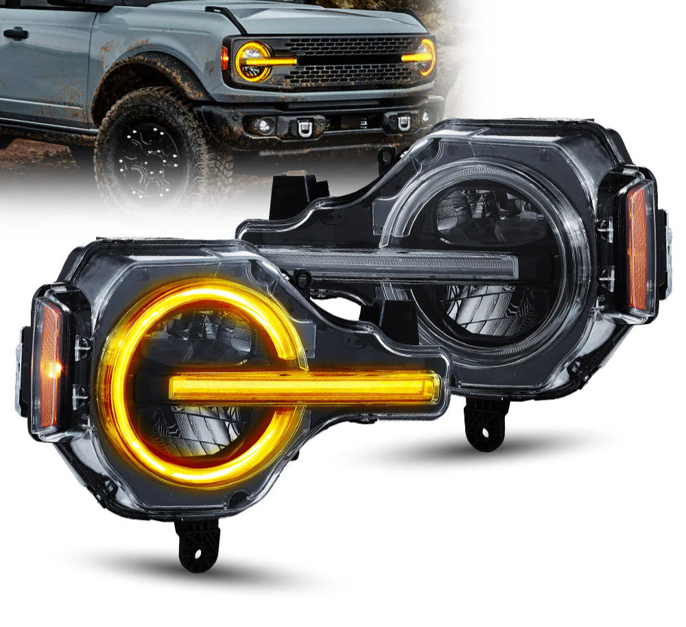 Ford Bronco LED Headlights 2021 - 2024