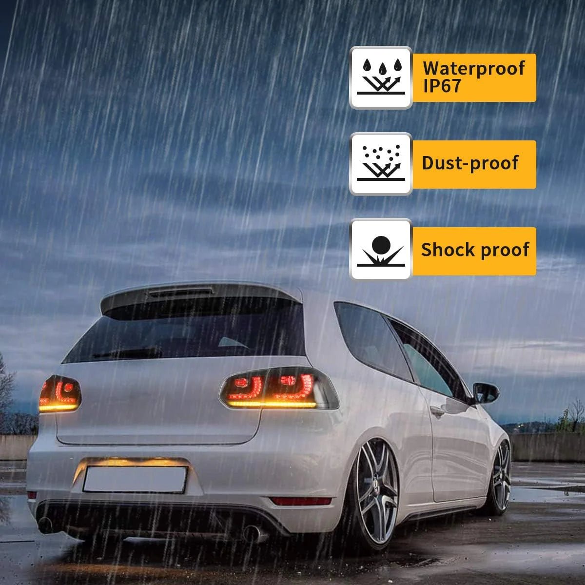Volkswagen Golf 6 MK6 LED Taillights 2009 - 2014 (Europe: 2008-2012)