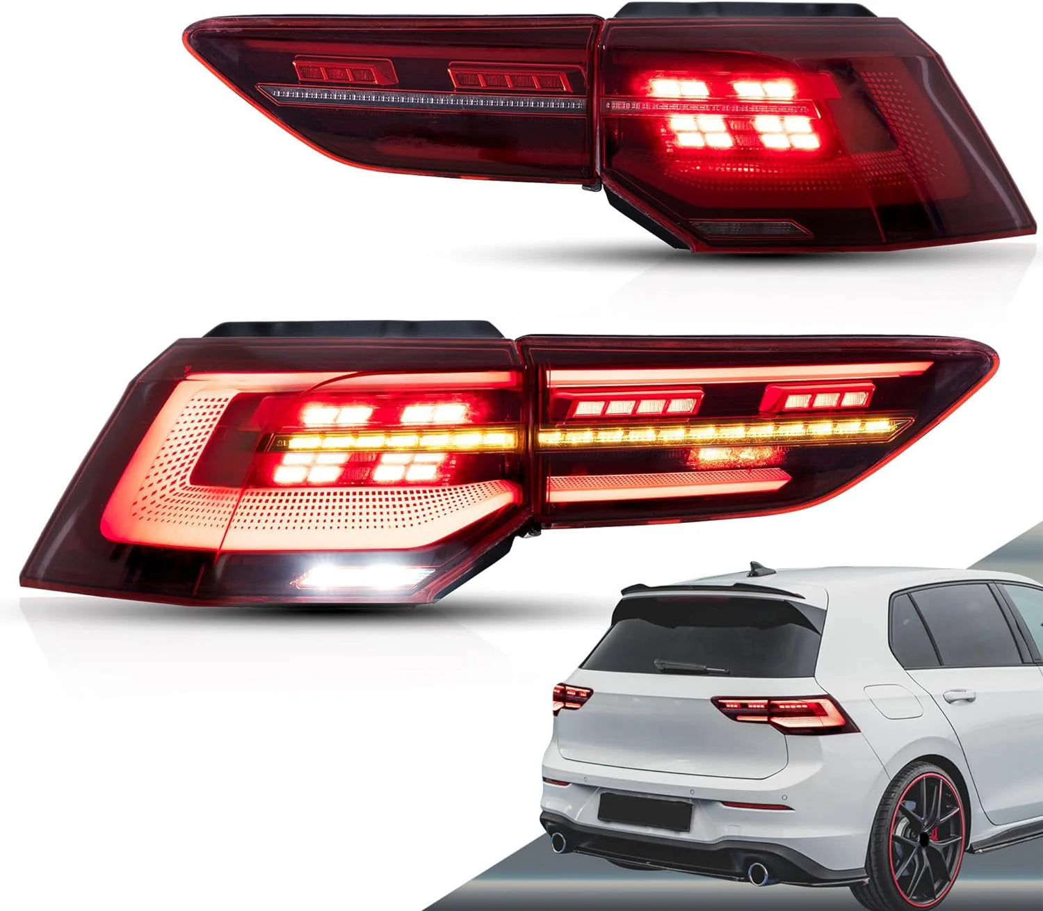 Volkswagen Golf Mk8 LED Taillights 2020 - 2024
