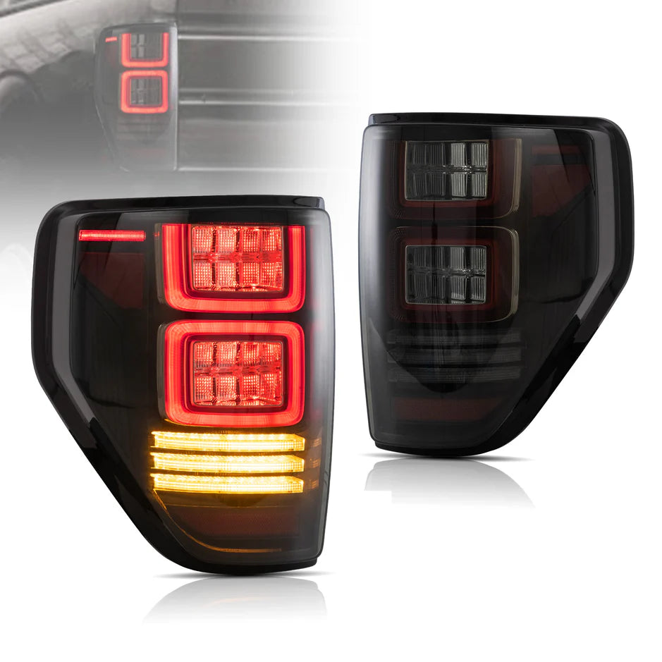 Ford F150 W/ Amber/Red Sequential Turn Signal LED Taillights 2009 - 2014