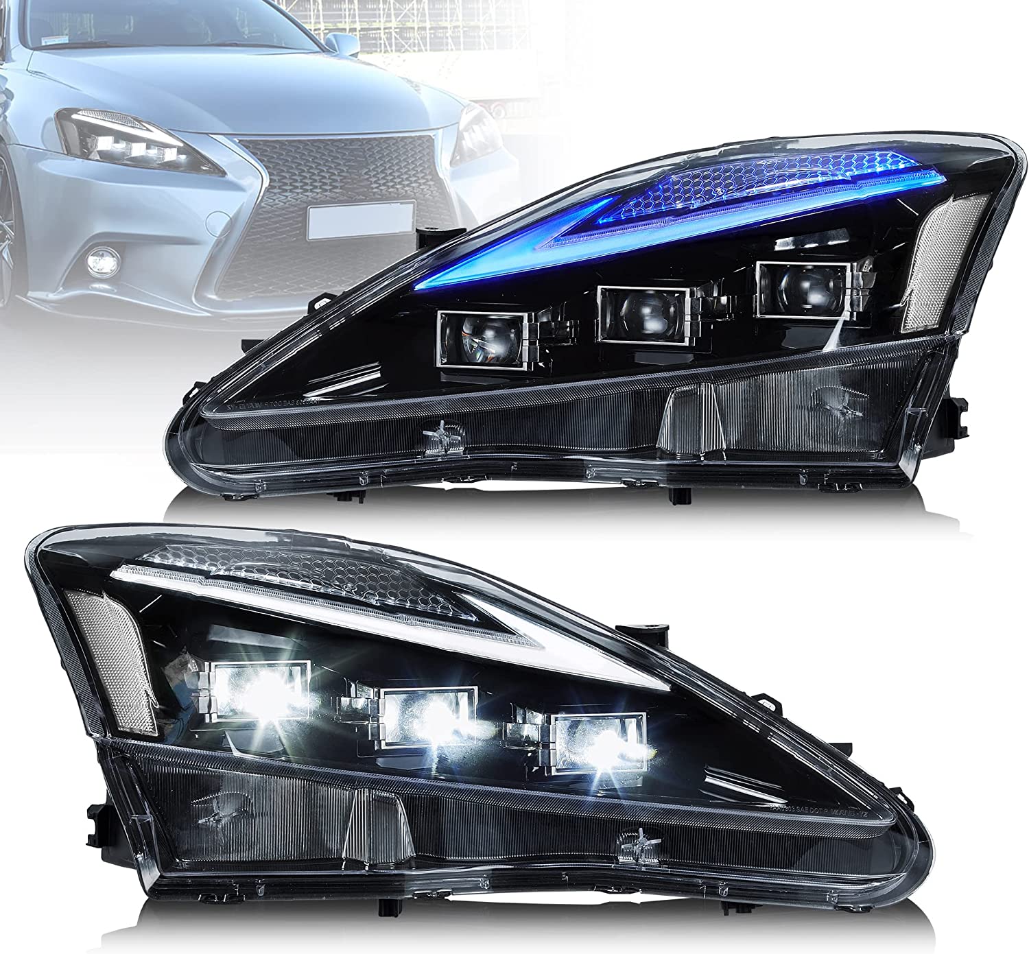 Lexus IS250, IS350, ISF Full LED Headlights 2006 - 2013