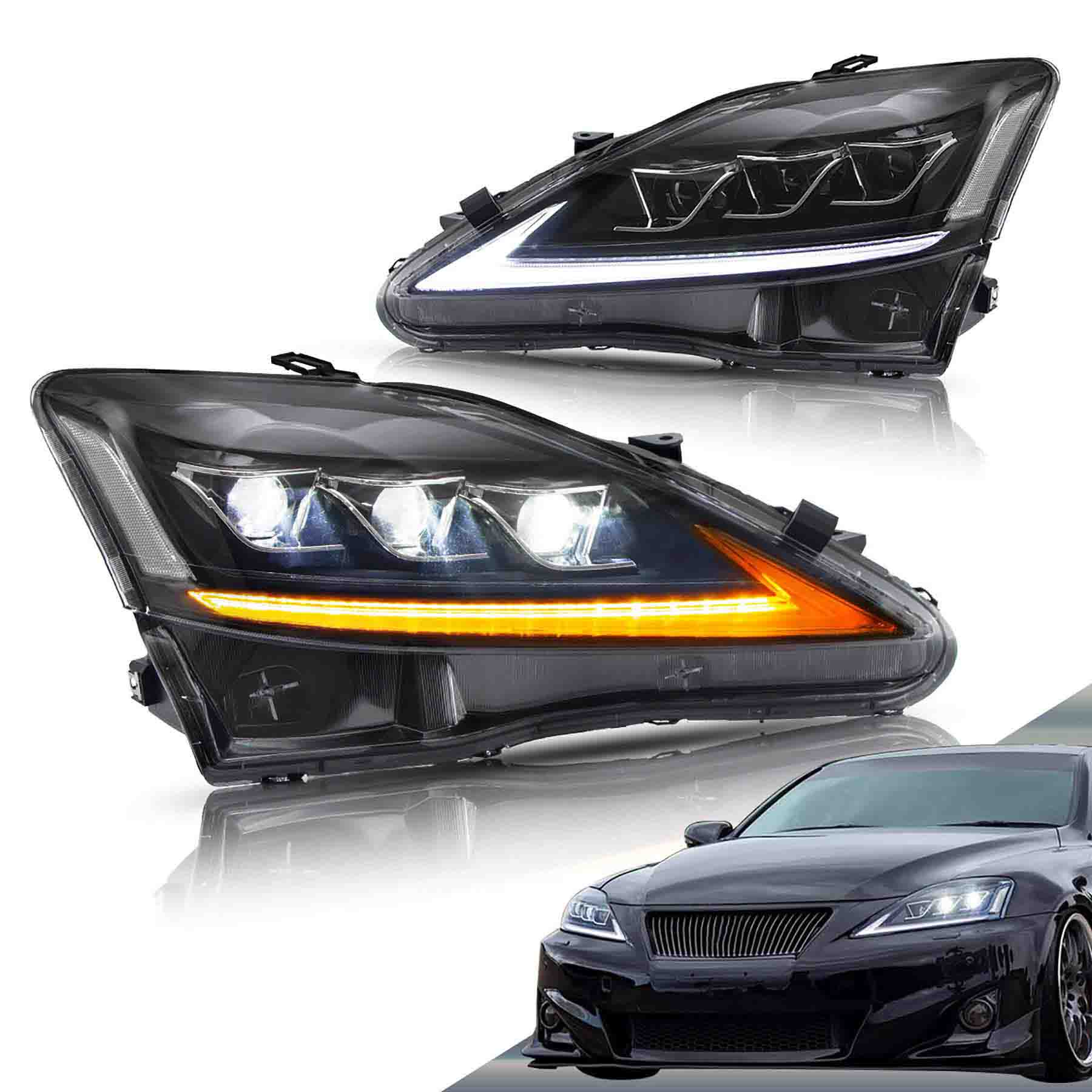 Lexus IS250 IS350 ISF LED Headlights 2006 - 2013