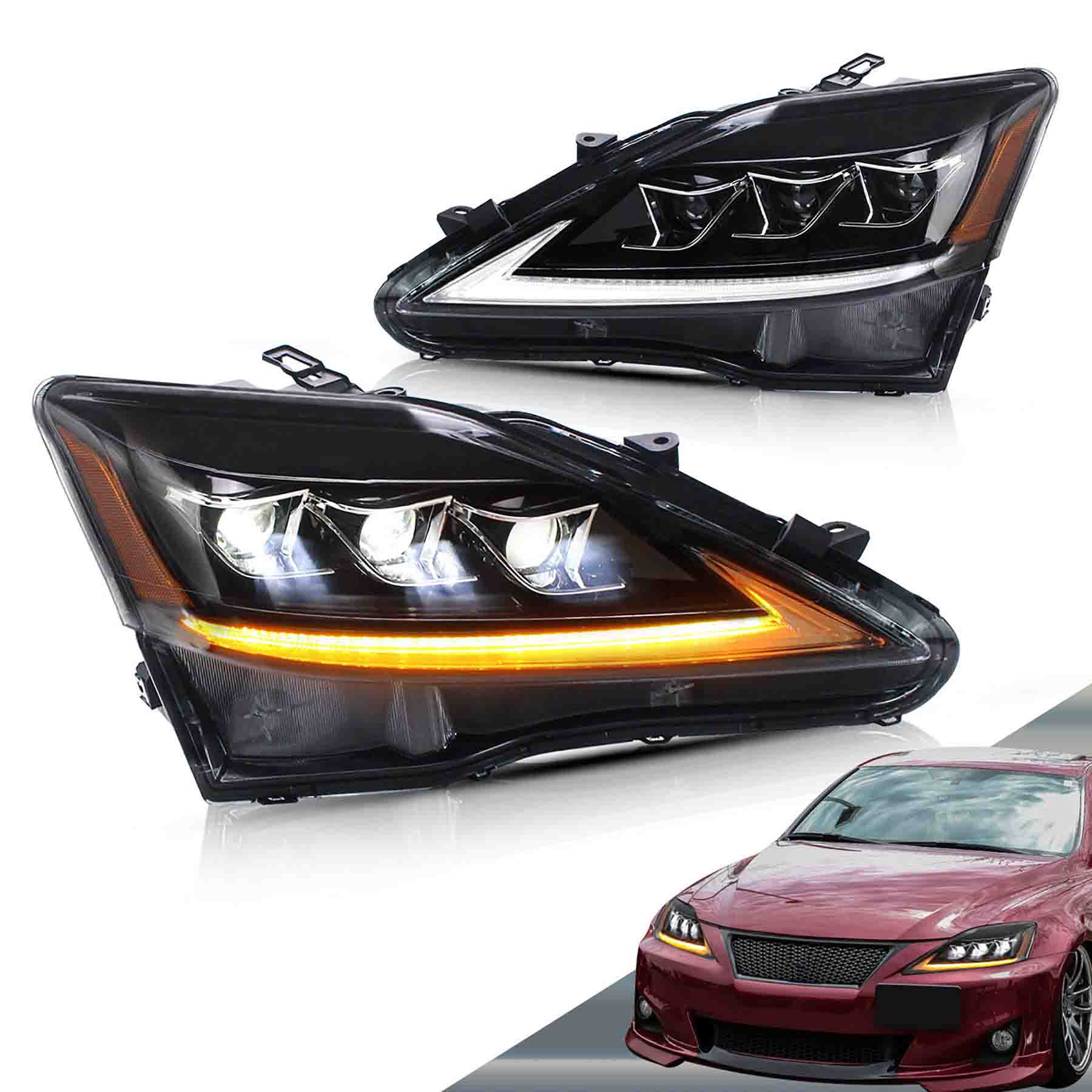 Lexus IS250 IS350 ISF LED Headlights 2006 - 2013
