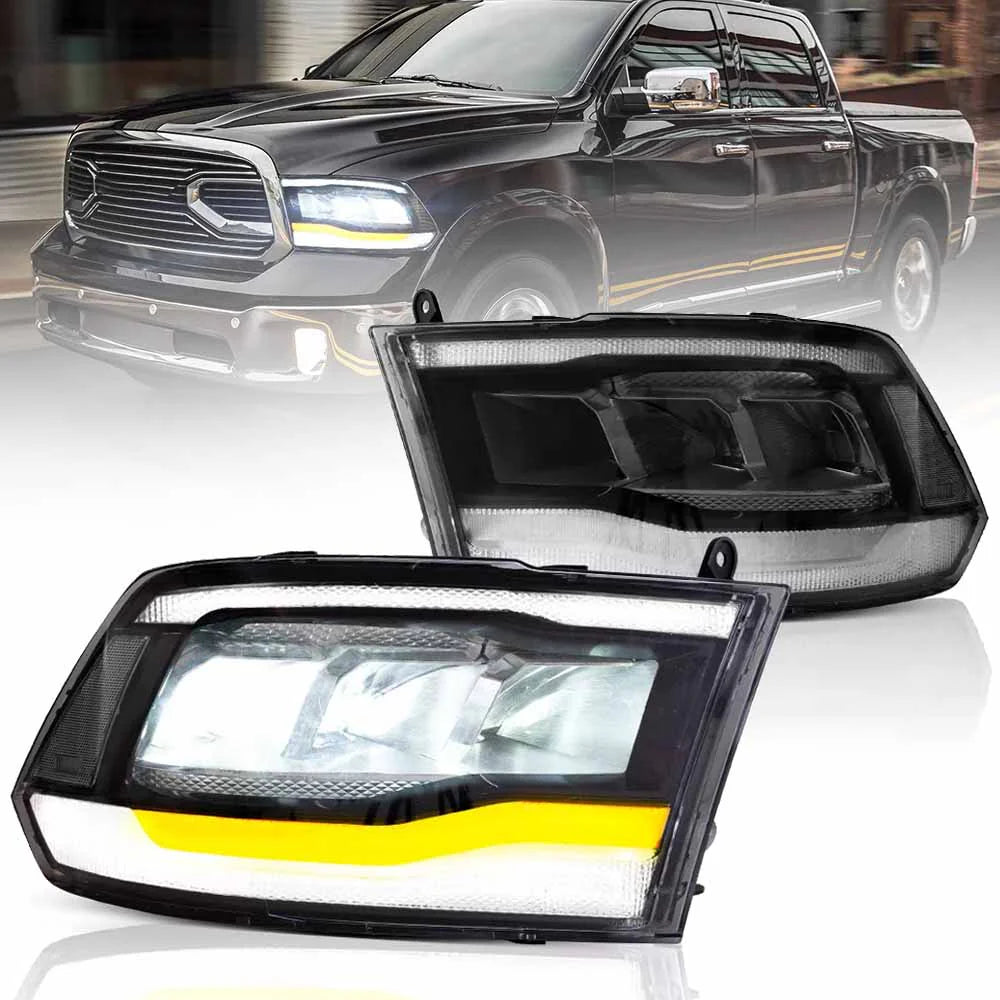 RAM 1500 2500 3500 LED Headlights 2009 - 2018