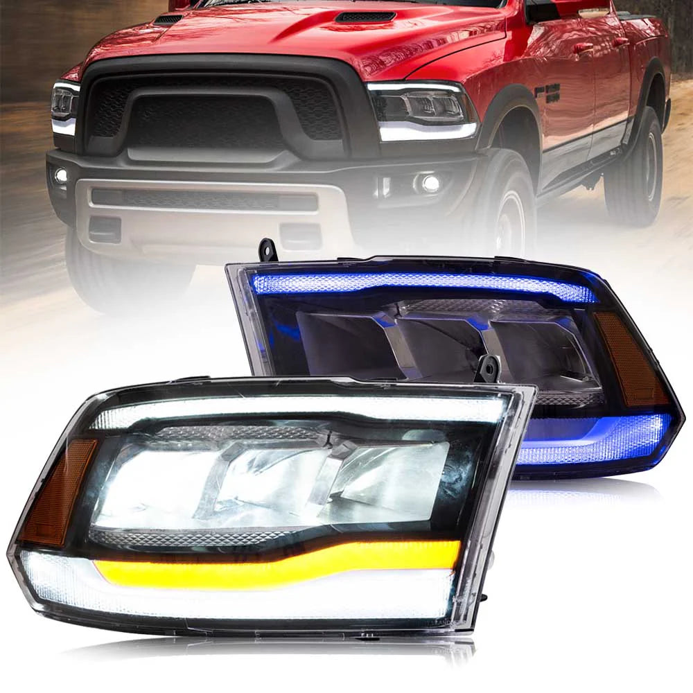 RAM 1500 2500 3500 LED Headlights 2009 - 2018