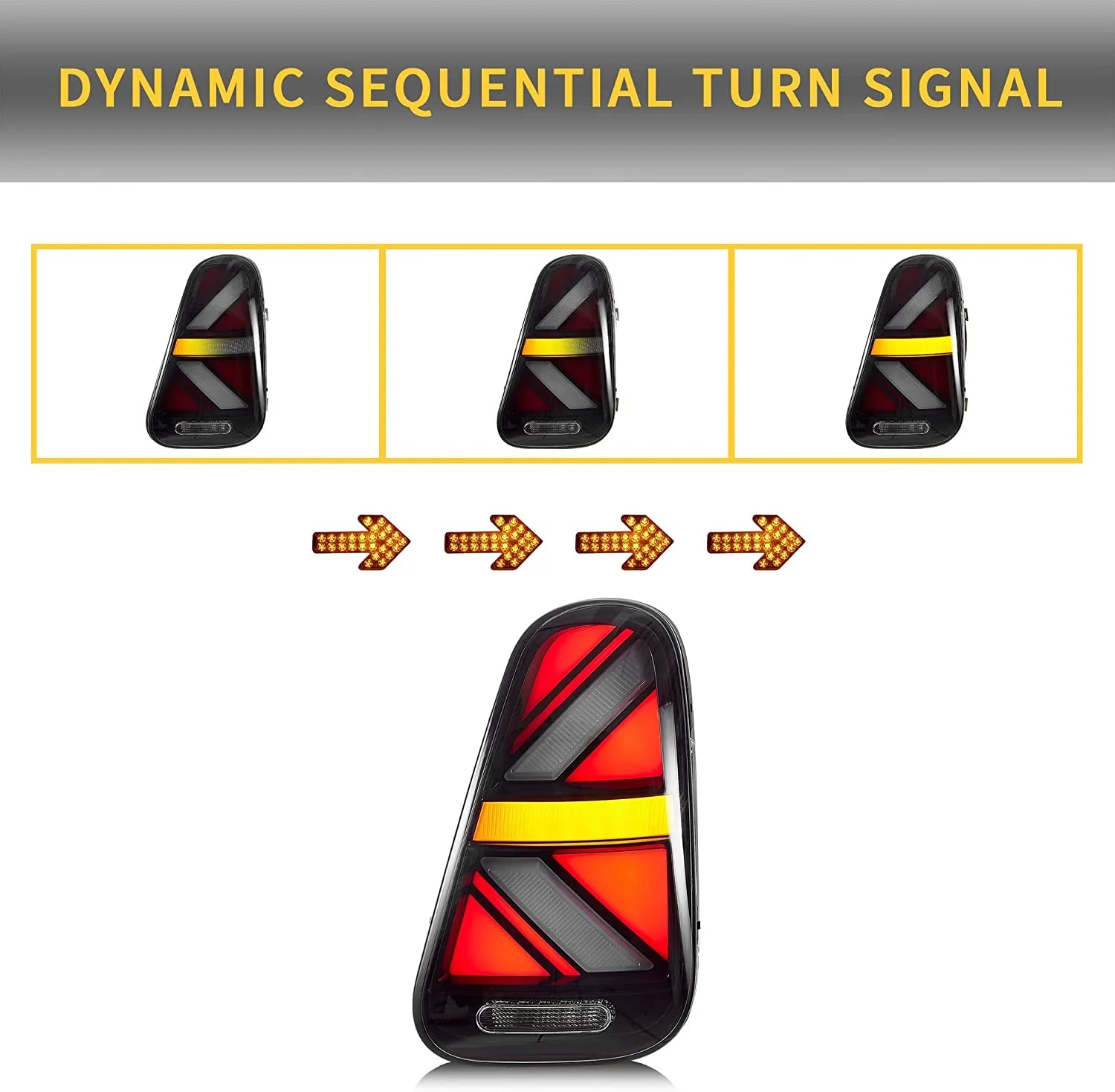 BMW Mini Cooper R50 R52 R53 [Mini Hatch/Cabrio] Rear Lamps LED Taillights 2001 - 2008