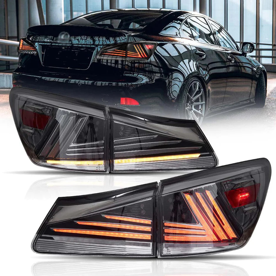 Lexus IS250 IS350 ISF IS300 220d 200d [XE20] LED Rear Lamps Pair LED Tail lights 2005 - 2014