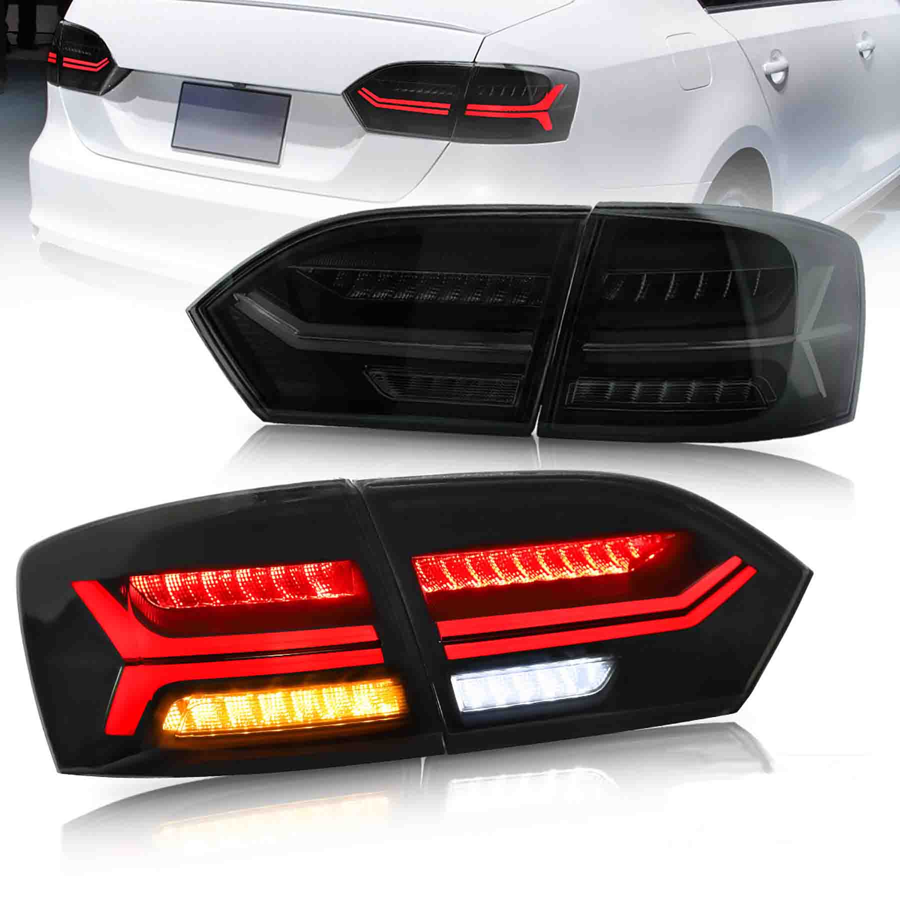 Volkswagen Jetta MK6 Not Fit GLI LED Taillights 2011 - 2014