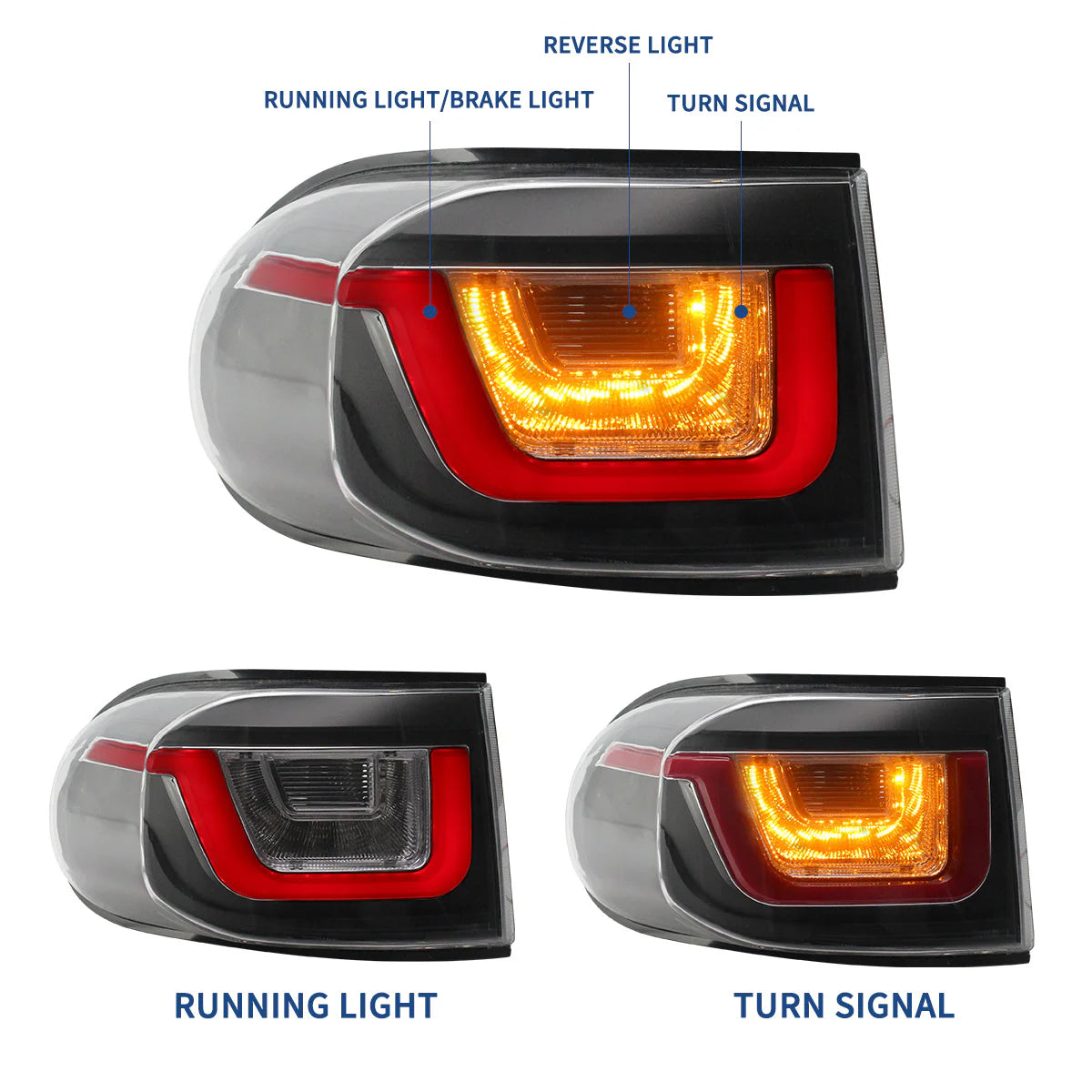 2006 - 2022 Toyota Fj Cruiser LED Taillights