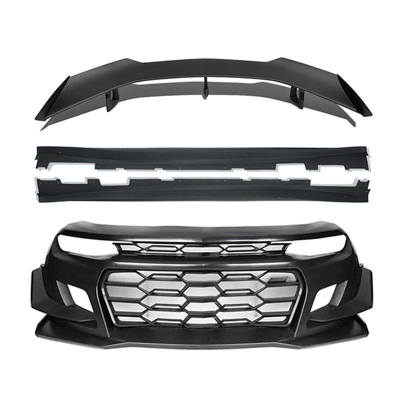 Chevrolet Camaro 6th Gen ZL1 1LE Style Primed Black Full Body Kit 2019-2024