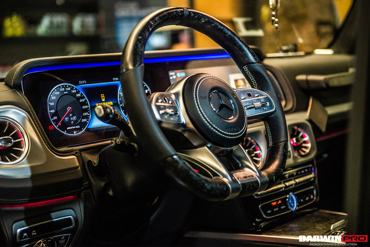 2019 - 2023 Mercedes Benz W464 G550 G63 AMG G-Class Dry Carbon Fiber Screen Surround Panel Replacement
