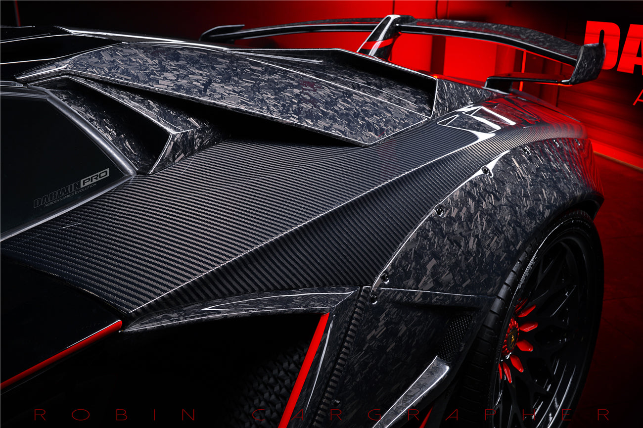 2011 - 2016 Lamborghini Aventador LP700 Coupe SV-BKSSII Style Wide body Carbon Fiber Aero Full Kit