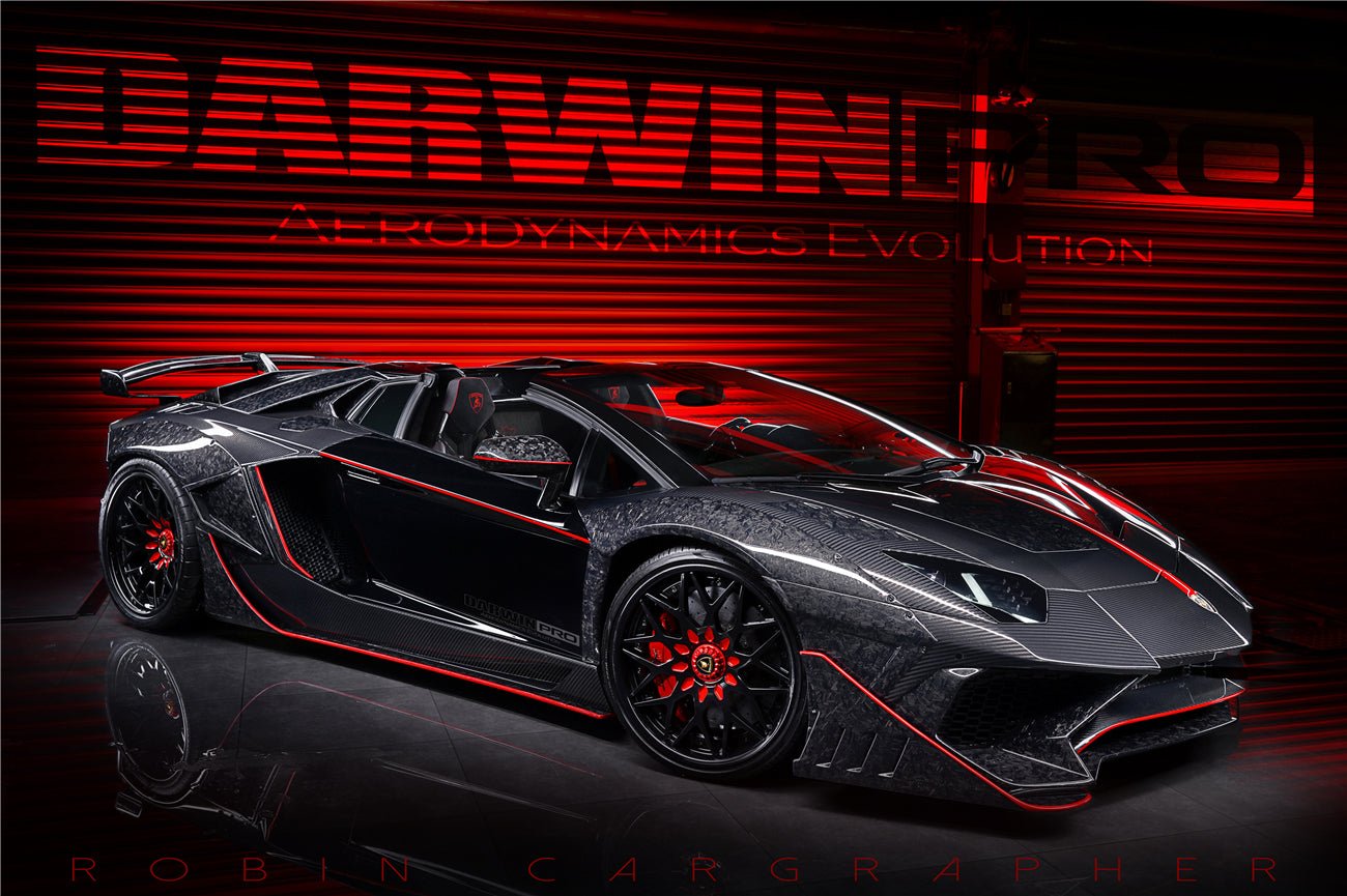 2011 - 2016 Lamborghini Aventador LP700 Roadster SV-BKSSII Style Wide Body Carbon Fiber Aero Full Kit