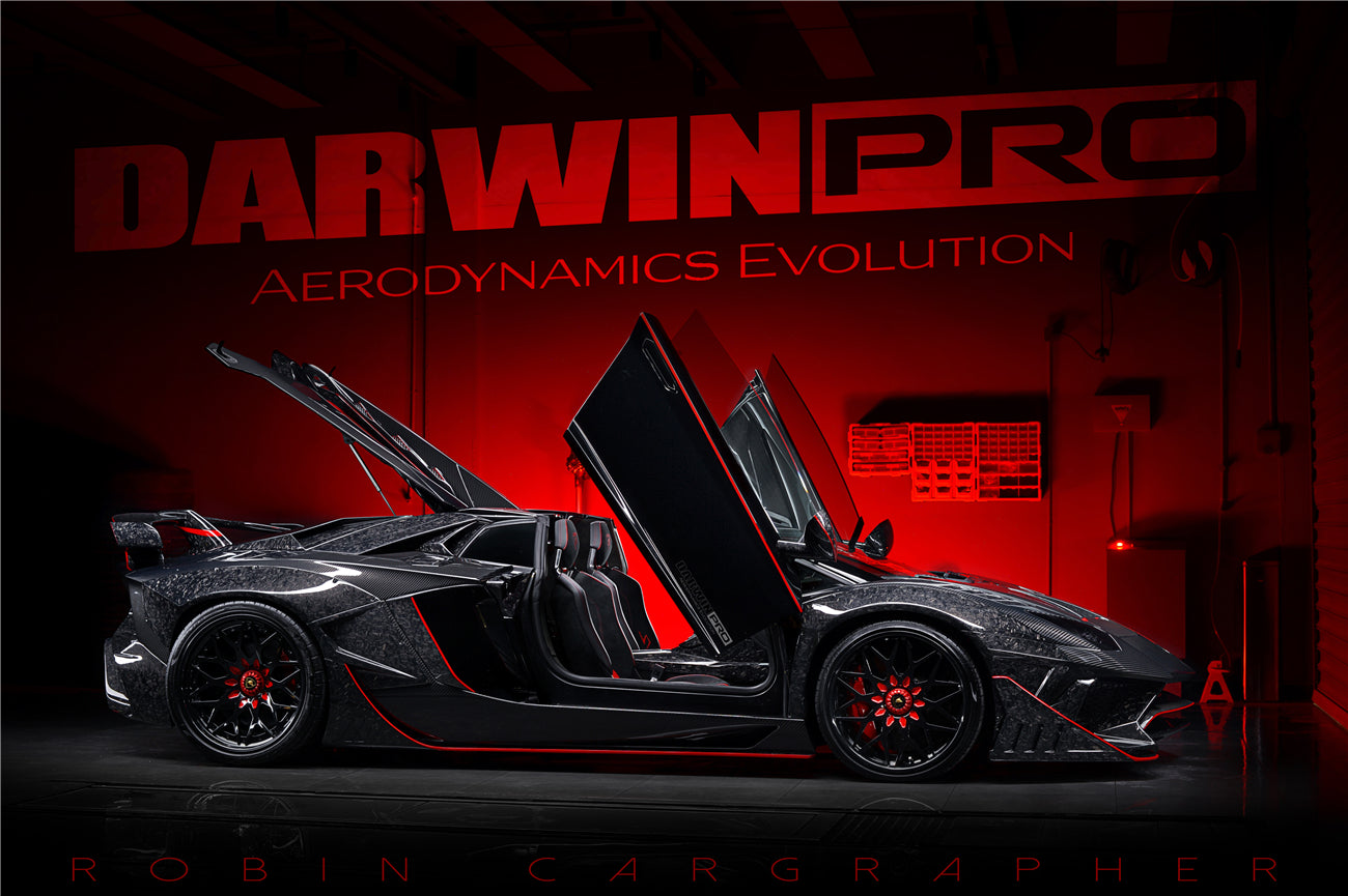 2011 - 2016 Lamborghini Aventador LP700 Coupe SV-BKSSII Style Wide body Carbon Fiber Aero Full Kit