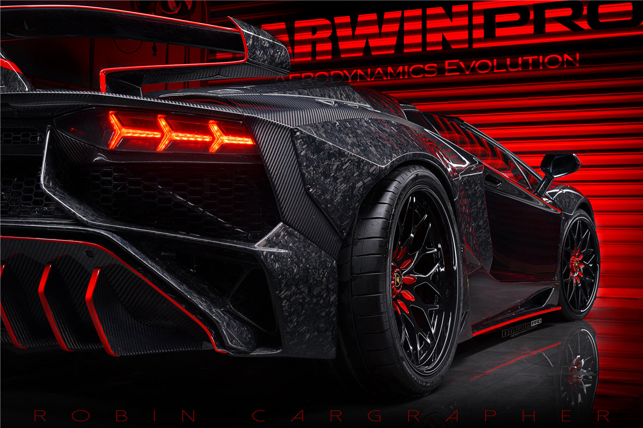 2011 - 2016 Lamborghini Aventador LP700 Coupe SV-BKSSII Style Wide body Carbon Fiber Aero Full Kit