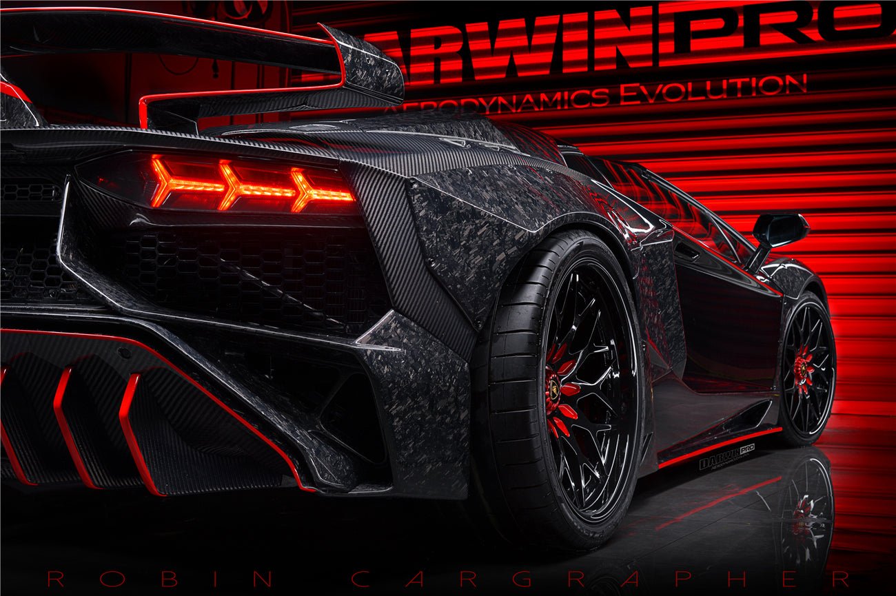 2011 - 2016 Lamborghini Aventador LP700 Roadster SV-BKSSII Style Wide Body Carbon Fiber Aero Full Kit