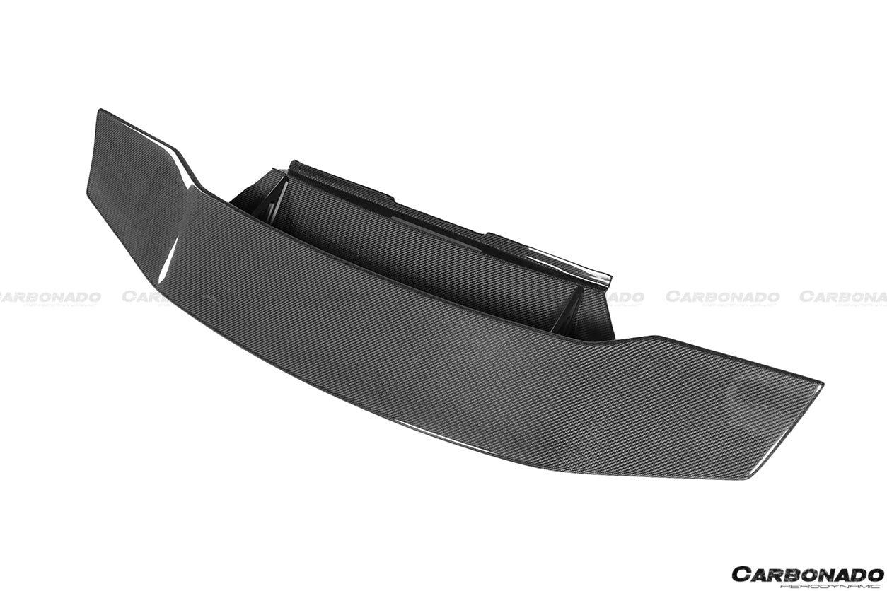 2015 - 2025 Lamborghini Huracan LP610 & LP580 & EVO & Tecnica DC Style Carbon Fiber Trunk Spoiler with Base