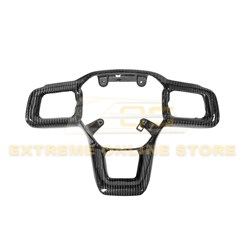 Ford Mustang S650 Carbon Fiber Steering Wheel Button Cover 2024-Up
