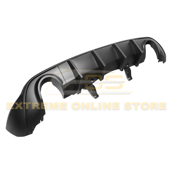 Dodge Durango WD Matte Black Rear Bumper Dual Exhaust Diffuser 2014-Up ...