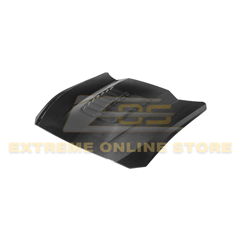 Ford Mustang S650 GT500 Style Carbon Fiber Front Bumper Hood 2024-Up