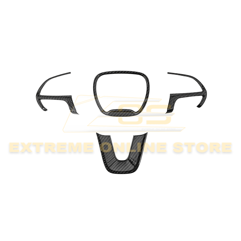 Dodge Charger Challenger Durango Carbon Fiber Steering Wheel Cover 2015-2023