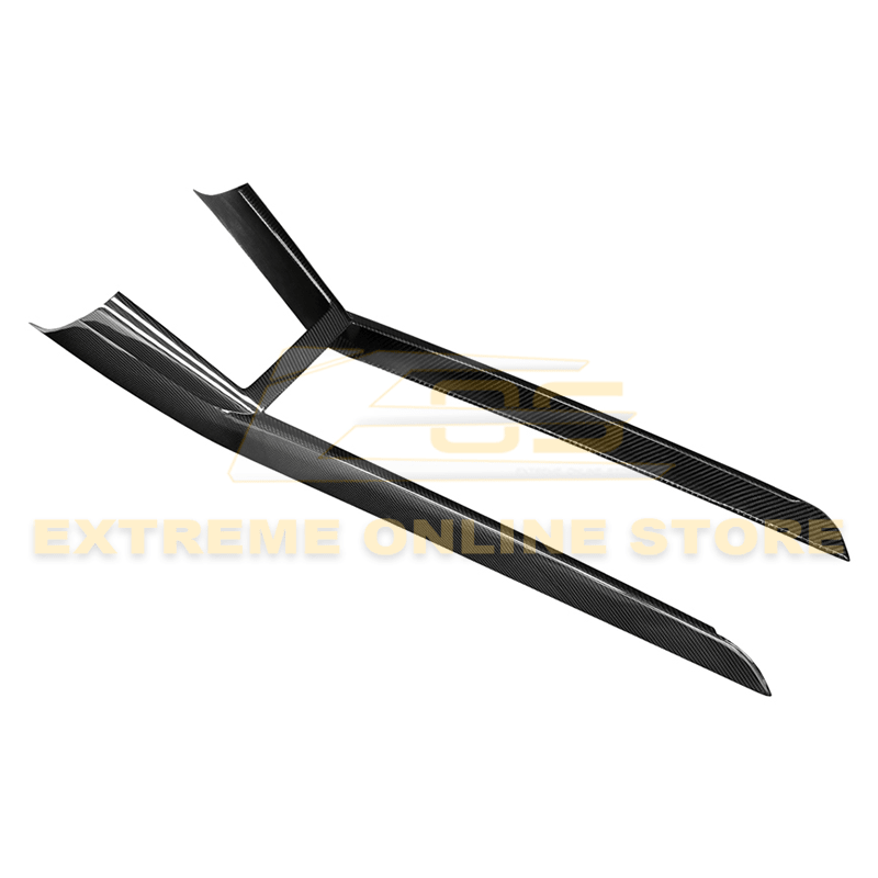 Tesla Model 3 Highland Model Y Carbon Fiber Interior Console Frame Trim 2024-2025