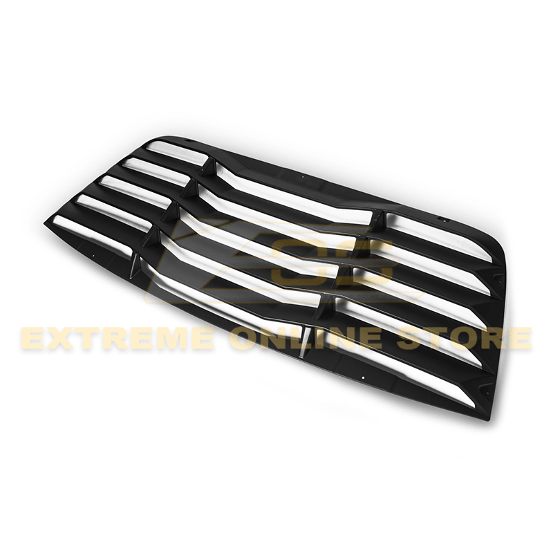 Dodge Challenger LC Primer Black Rear Window Louver Sun Shade Cover 2008-Up