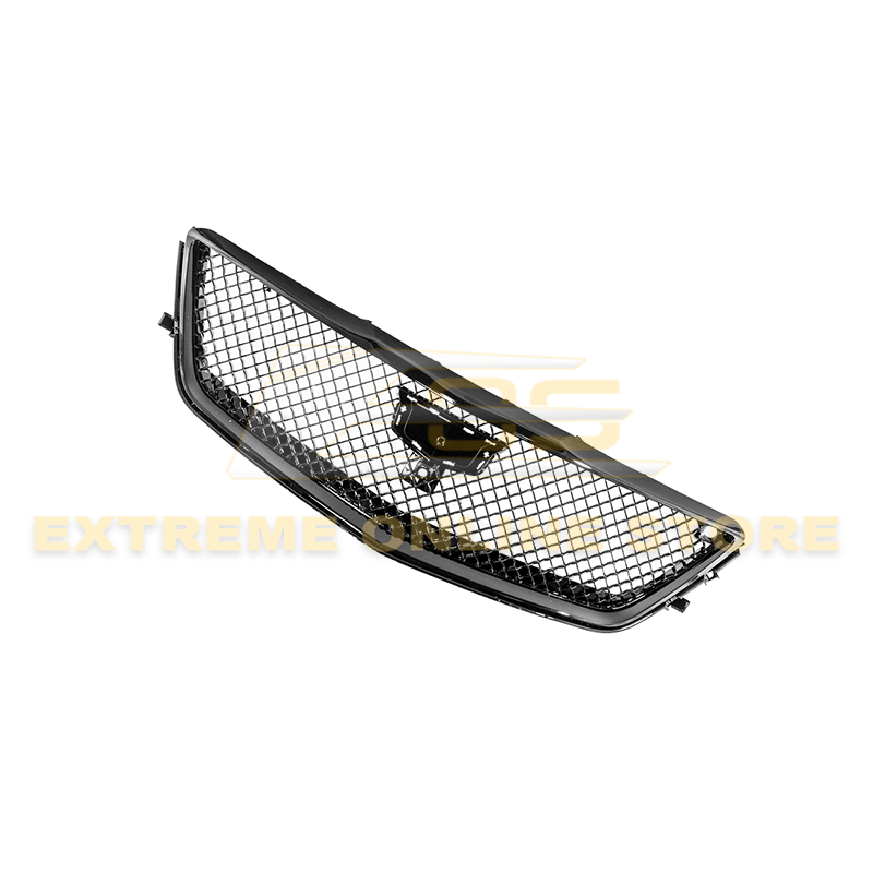 Cadillac CT6 Blackwing Style Front Bumper Grille Cover Gloss Black 2016-2020