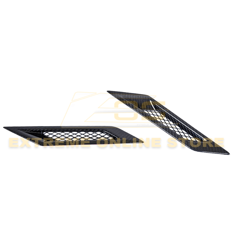 Cadillac CTS-V V2 Factory Style Dry Carbon Fiber Side Fender Vents 2009-2015