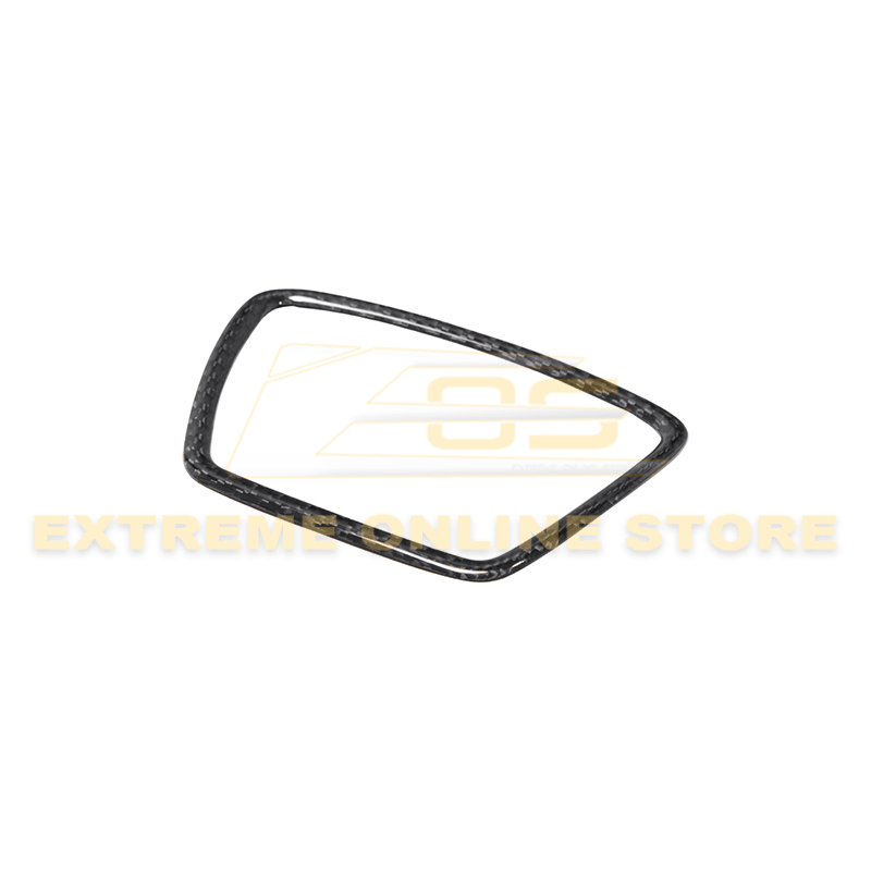 Ford Mustang Mach-E Factory Style Dry Carbon Fiber Steering Wheel Trim 2021-Up