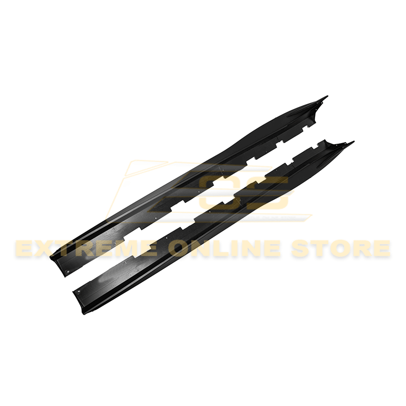 Chevrolet Camaro 5th Gen Track Style Matte Black Side Skirts Rocker Panels 2010-2015