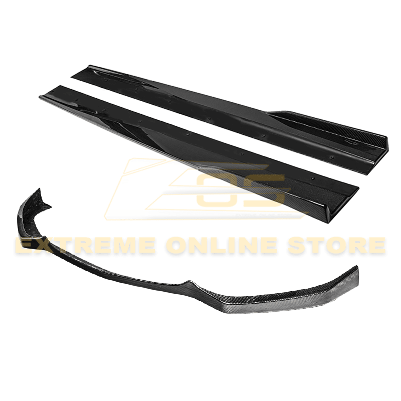 Chevrolet SS VF Carbon Fiber Front Lip Splitter and Side Skirts Kit 2013-2015