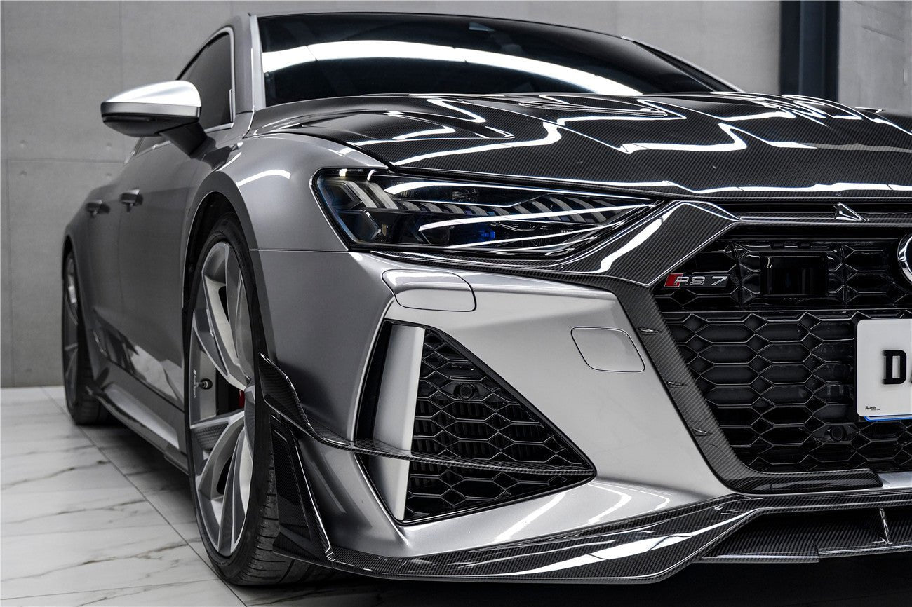 Audi RS6 Avant / RS7 C8 IMP Performance Carbon Fiber Front Bumper Canards 2019+